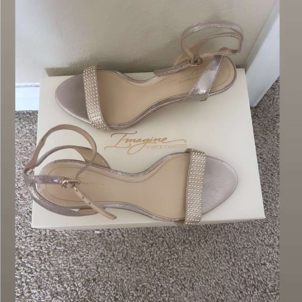 Rose Gold heel Vince Camino Imagine